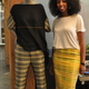 Mahlet Afework with (and wearing) Mafi designs.